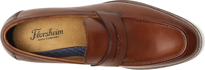 Florsheim Rucci Moc Toe Penny Loafer Men's Lace Up Wing Tip Shoes Cognac : 11.5 M (D), EVA/Leather/Rubber - Image 2