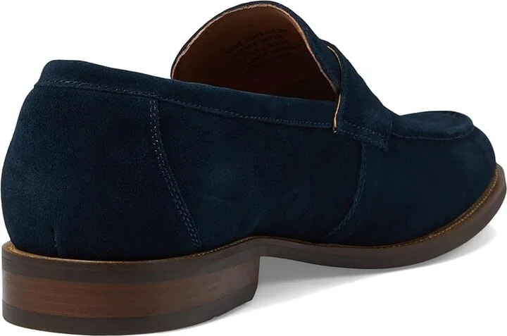 Florsheim Rucci Moc Toe Penny Loafer Men's Lace Up Wing Tip Shoes Navy : 7.5 W (3E), EVA/Leather/Rubber - Image 4