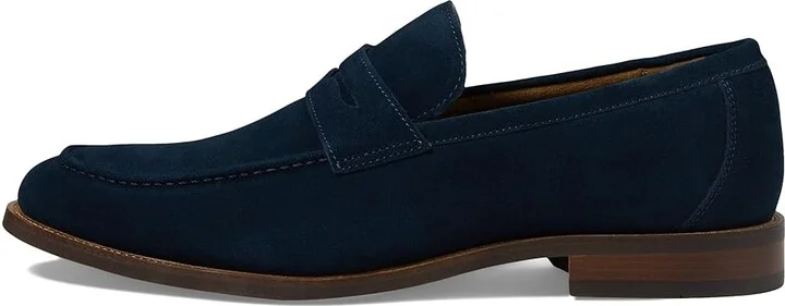 Florsheim Rucci Moc Toe Penny Loafer Men's Lace Up Wing Tip Shoes Navy : 7.5 W (3E), EVA/Leather/Rubber - Image 6