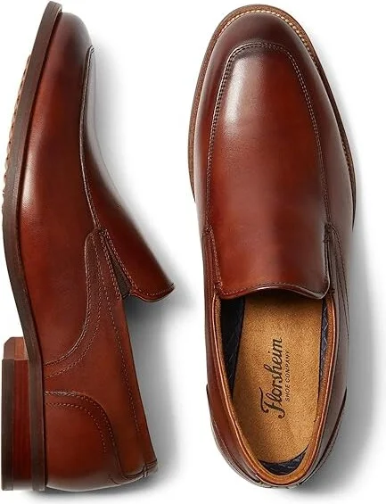 Florsheim Rucci Moc Toe Slip-On Men's Shoes Cognac Smooth : 7 M (D), Leather