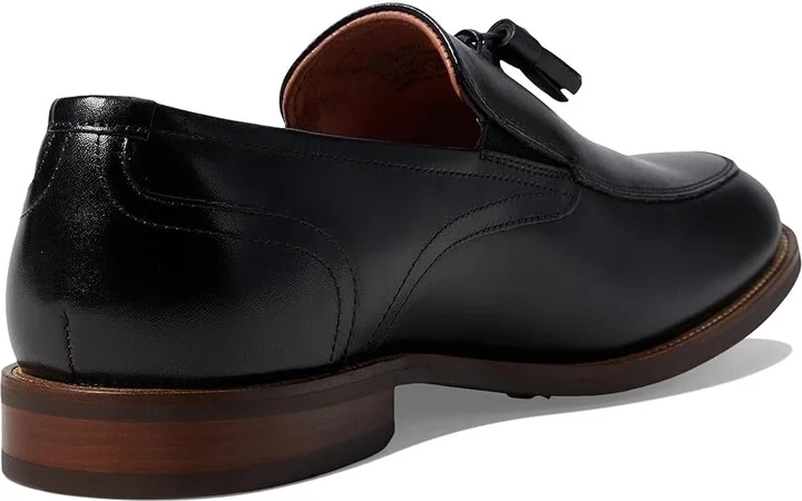Florsheim Rucci Moc Toe Tassel Loafer Men's Lace Up Wing Tip Shoes Black : 7.5 W (3E), Leather - Image 4