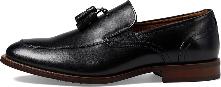 Florsheim Rucci Moc Toe Tassel Loafer Men's Lace Up Wing Tip Shoes Black : 7.5 W (3E), Leather - Image 6