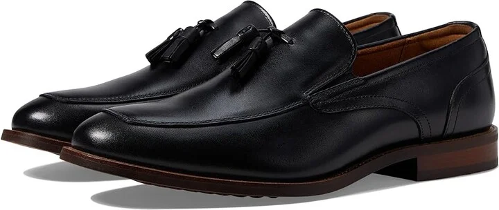 Florsheim Rucci Moc Toe Tassel Loafer Men's Lace Up Wing Tip Shoes Black : 7.5 W (3E), Leather