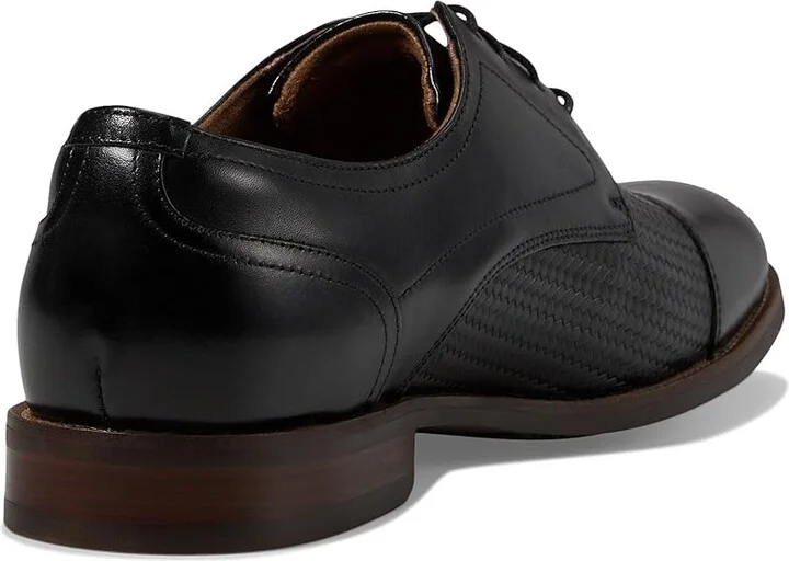 Florsheim Rucci Weave Cap Toe Oxford Men's Lace Up Wing Tip Shoes Black : 10.5 M (D), Leather - Image 4