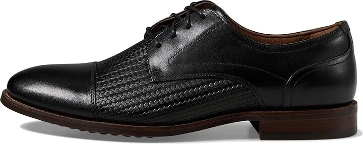 Florsheim Rucci Weave Cap Toe Oxford Men's Lace Up Wing Tip Shoes Black : 10.5 M (D), Leather - Image 6