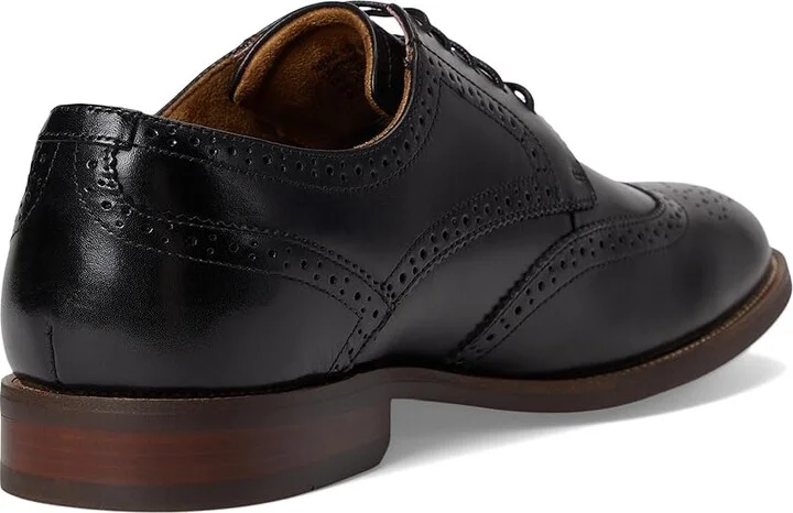 Florsheim Rucci Wing Tip Oxford Men's Shoes Black Smooth : 7 M (D), Leather - Image 4