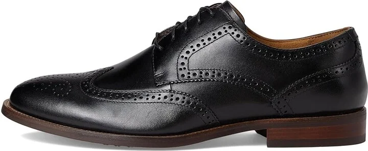 Florsheim Rucci Wing Tip Oxford Men's Shoes Black Smooth : 7 M (D), Leather - Image 6