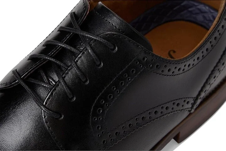 Florsheim Rucci Wing Tip Oxford Men's Shoes Black Smooth : 7 M (D), Leather - Image 7