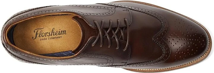 Florsheim Rucci Wing Tip Oxford Men's Shoes Brown : 13 M (D), Leather - Image 2