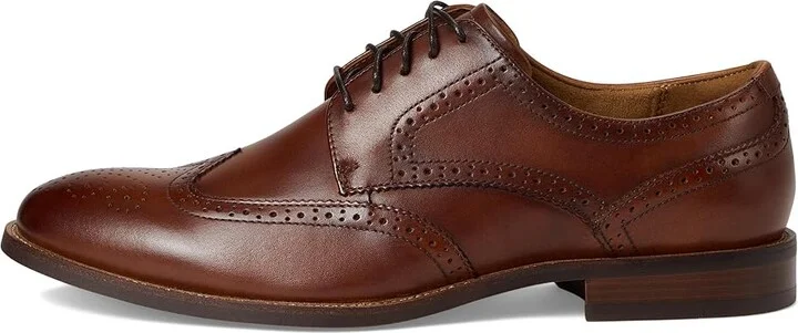 Florsheim Rucci Wing Tip Oxford Men's Shoes Cognac Smooth : 7 M (D), Leather - Image 6
