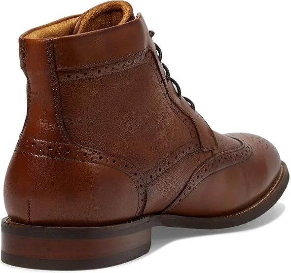 Florsheim Rucci Wingtip Lace Boot Men's Boots Cognac : 12 M (D), Leather - Image 4