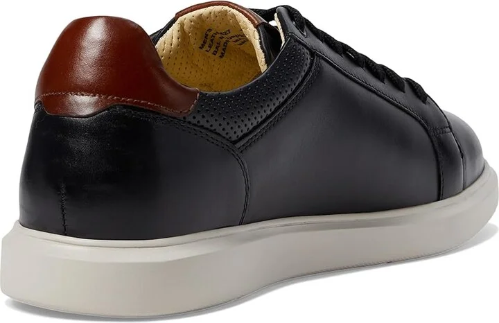 Florsheim Social Lace To Toe Sneakers Men's Shoes Black/White Sole : 9 M (D), Leather - Image 4