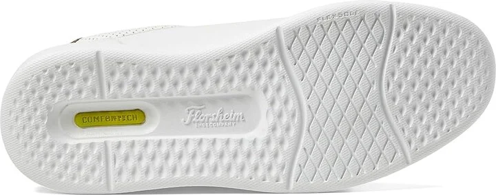 Florsheim Social Lace To Toe Sneakers Men's Shoes White : 10.5 M (D), Leather - Image 3
