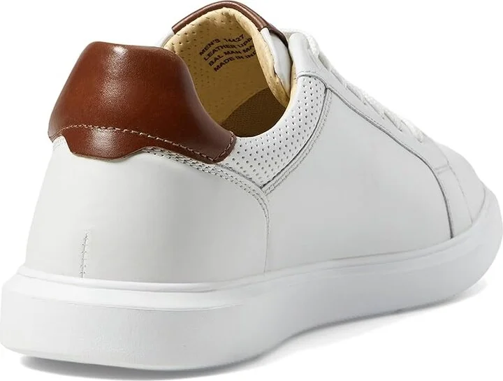 Florsheim Social Lace To Toe Sneakers Men's Shoes White : 10.5 M (D), Leather - Image 4