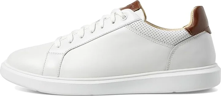 Florsheim Social Lace To Toe Sneakers Men's Shoes White : 10.5 M (D), Leather - Image 6
