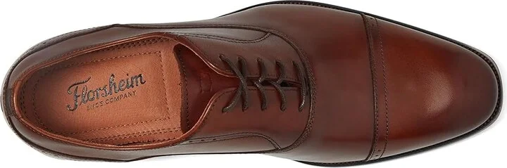 Florsheim Sorrento Cap Toe Oxford Men's Shoes Cognac Smooth : 7 M (D), Leather - Image 2