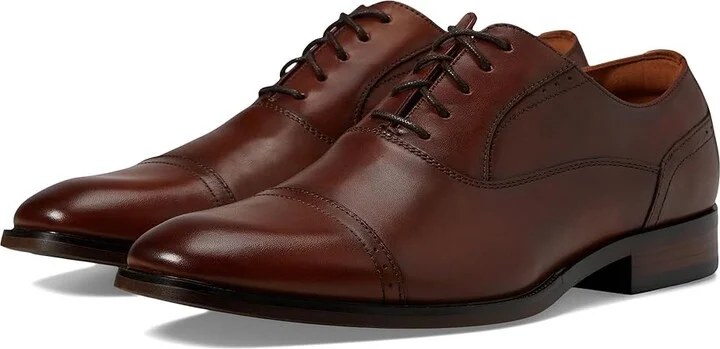Florsheim Sorrento Cap Toe Oxford Men's Shoes Cognac Smooth : 7 M (D), Leather