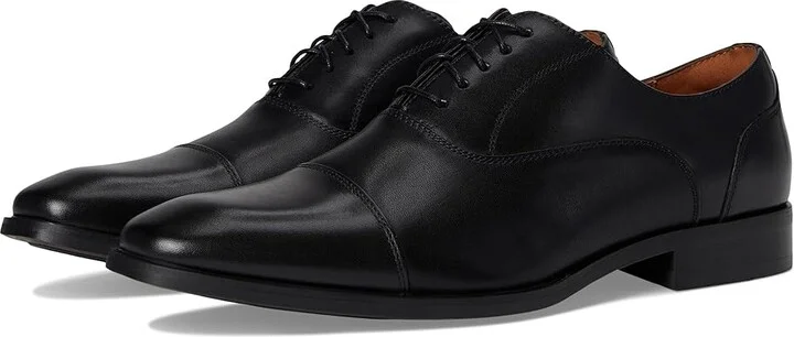 Florsheim Sorrento Lux Cap Toe Balmoral Oxford Men's Lace Up Wing Tip Shoes Black : 12 W (3E), Leather