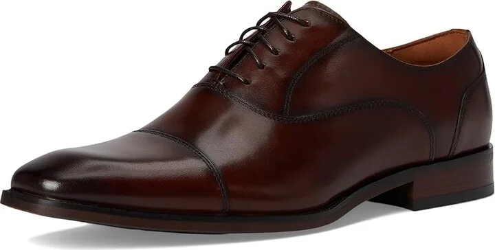 Florsheim Sorrento Lux Cap Toe Balmoral Oxford Men's Lace Up Wing Tip Shoes Brown : 8 W (3E), Leather - Image 5