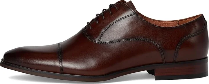 Florsheim Sorrento Lux Cap Toe Balmoral Oxford Men's Lace Up Wing Tip Shoes Brown : 8 W (3E), Leather - Image 6
