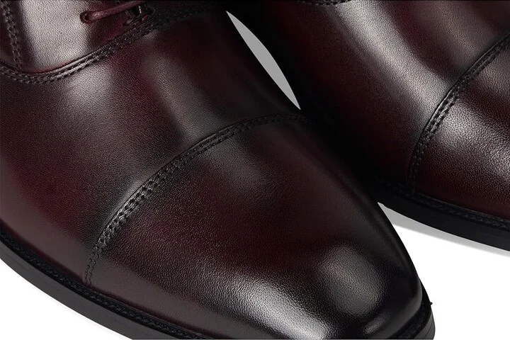 Florsheim Sorrento Lux Cap Toe Balmoral Oxford Men's Lace Up Wing Tip Shoes Burgundy : 7 W (3E), Leather - Image 7