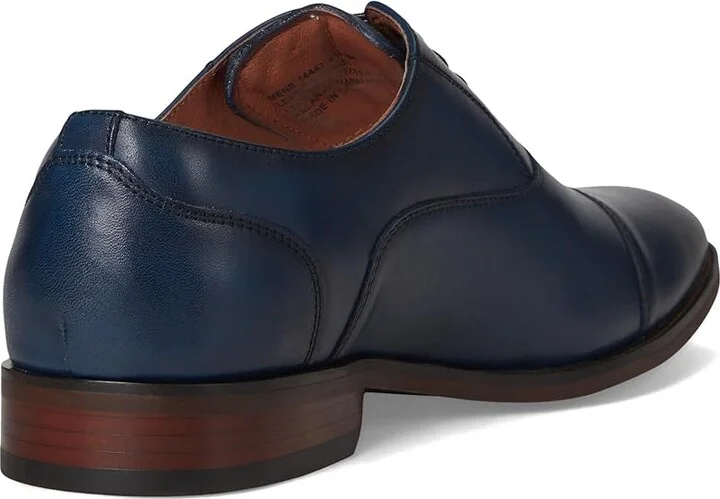 Florsheim Sorrento Lux Cap Toe Balmoral Oxford Men's Lace Up Wing Tip Shoes Navy : 10 W (3E), Leather - Image 4
