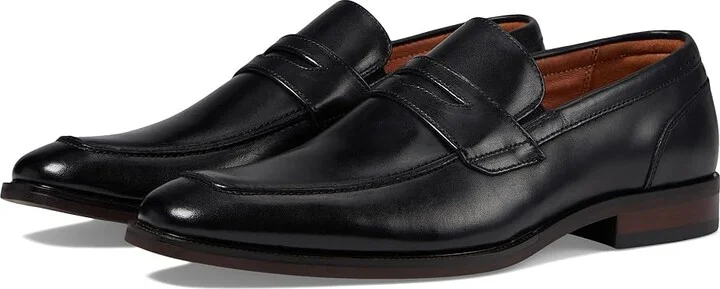 Florsheim Sorrento Moc Toe Penny Loafer Men's Shoes Black Smooth : 7 M (D), Leather