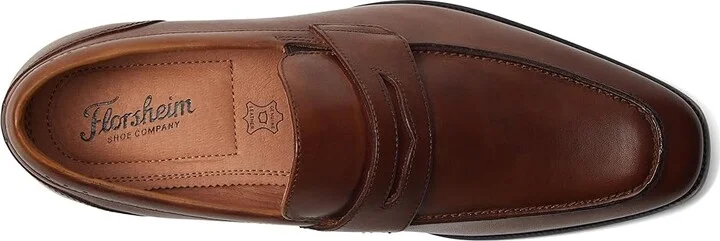 Florsheim Sorrento Moc Toe Penny Loafer Men's Shoes Cognac Smooth : 7 M (D), Leather - Image 2