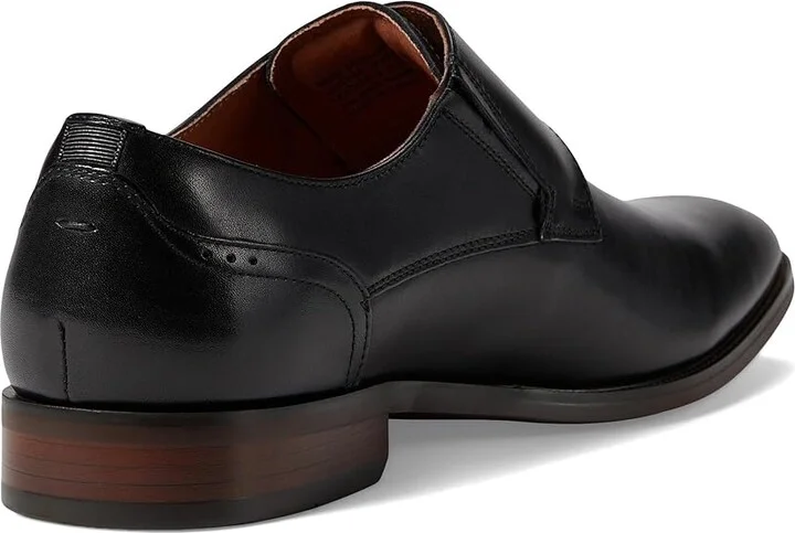 Florsheim Sorrento Plain Toe Single Monk Strap Men's Shoes Black Smooth : 11 M (D), Leather - Image 4