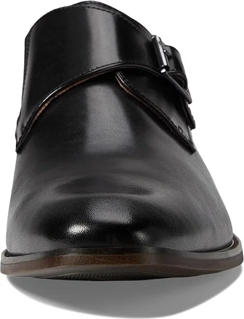 Florsheim Sorrento Plain Toe Single Monk Strap Men's Shoes Black Smooth : 11 M (D), Leather - Image 5