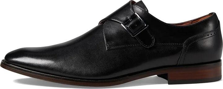 Florsheim Sorrento Plain Toe Single Monk Strap Men's Shoes Black Smooth : 11 M (D), Leather - Image 6