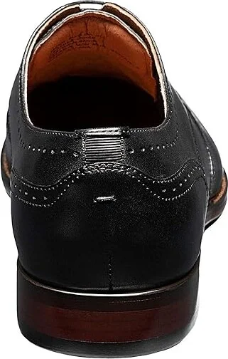 Florsheim Sorrento Wing Tip Oxford Men's Shoes Black Smooth : 7 M (D), Leather - Image 7
