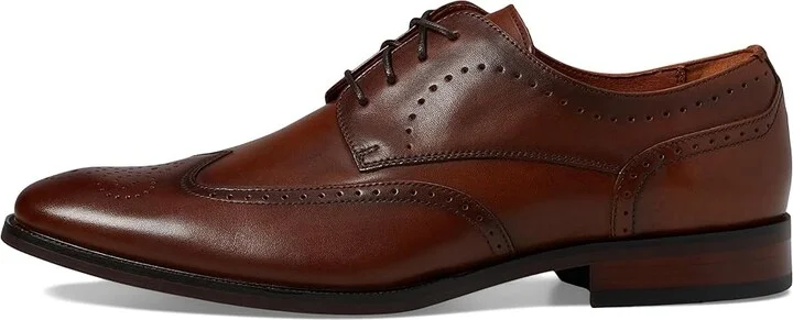 Florsheim Sorrento Wing Tip Oxford Men's Shoes Cognac Smooth : 7 M (D), Leather - Image 6
