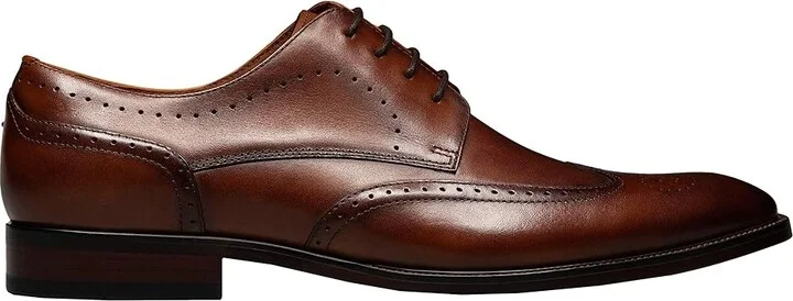 Florsheim Sorrento Wing Tip Oxford Men's Shoes Cognac Smooth : 7 M (D), Leather - Image 7