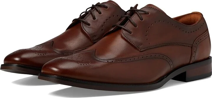 Florsheim Sorrento Wing Tip Oxford Men's Shoes Cognac Smooth : 7 M (D), Leather
