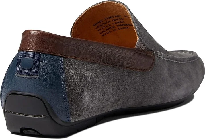 Florsheim Talladega Moc Toe Venetian Driver Men's Shoes Gray Suede/Brown Smooth/Navy Smooth : 13 M (D) - Image 4