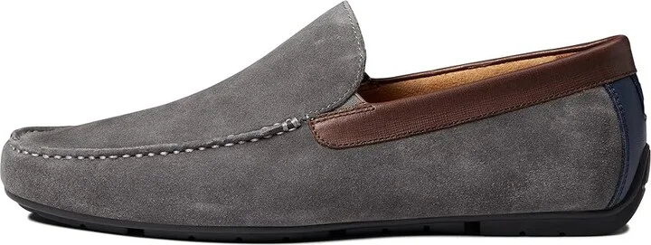 Florsheim Talladega Moc Toe Venetian Driver Men's Shoes Gray Suede/Brown Smooth/Navy Smooth : 13 M (D) - Image 5
