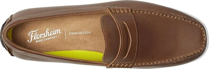 Florsheim Throttle Penny Men's Shoes Brown Crazy Horse II : 9 M (D), Leather - Image 2