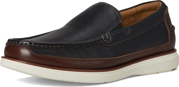 Florsheim Tropics Moc Toe Venetian Slip-On Men's Shoes Black : 11 W (3E), Leather - Image 5