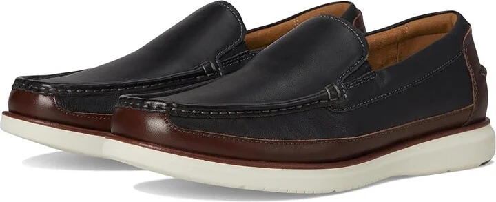 Florsheim Tropics Moc Toe Venetian Slip-On Men's Shoes Black : 11 W (3E), Leather