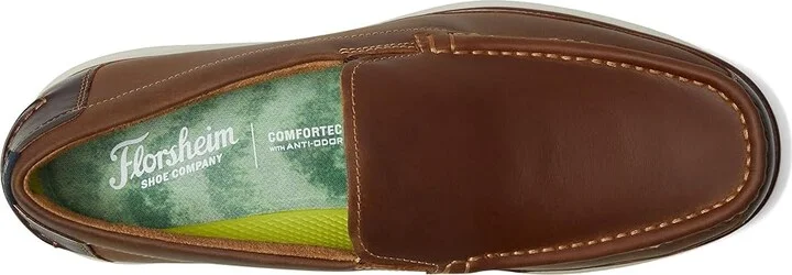 Florsheim Tropics Moc Toe Venetian Slip-On Men's Shoes Brown Crazy Horse : 13 M (D), Leather - Image 2