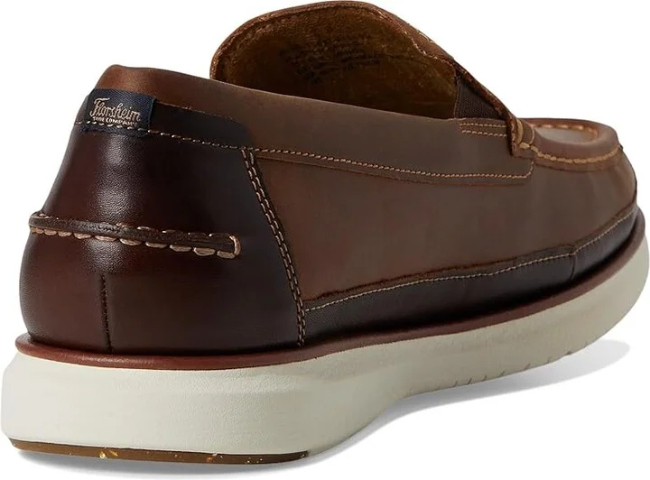 Florsheim Tropics Moc Toe Venetian Slip-On Men's Shoes Brown Crazy Horse : 13 M (D), Leather - Image 4