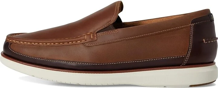 Florsheim Tropics Moc Toe Venetian Slip-On Men's Shoes Brown Crazy Horse : 13 M (D), Leather - Image 6