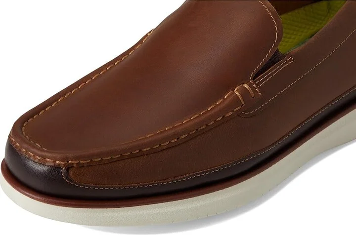 Florsheim Tropics Moc Toe Venetian Slip-On Men's Shoes Brown Crazy Horse : 13 M (D), Leather - Image 7