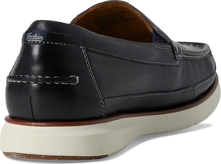Florsheim Tropics Moc Toe Venetian Slip-On Men's Shoes Navy : 7 W (3E), Leather - Image 4