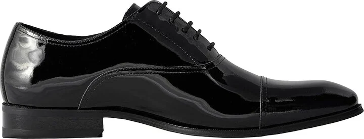 Florsheim Tux Cap Toe Oxford Men's Lace Up Cap Toe Shoes Black Patent : 7 D (M), Patent Leather - Image 8
