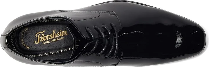 Florsheim Tux Plain Toe Oxford Men's Plain Toe Shoes Black Patent : 7 D (M), Patent Leather - Image 3