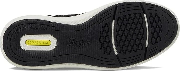 Florsheim Venture Knit Plain Toe Sneaker Men's Shoes Black : 7 M (D), Textile/Leather - Image 3