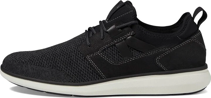 Florsheim Venture Knit Plain Toe Sneaker Men's Shoes Black : 7 M (D), Textile/Leather - Image 6