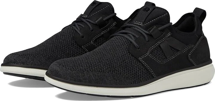 Florsheim Venture Knit Plain Toe Sneaker Men's Shoes Black : 7 M (D), Textile/Leather